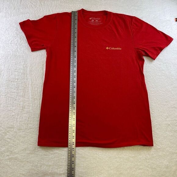 Columbia Sportswear Company T-Shirt Mediun Red Short Sleeve Back Hiking Graphic - Picture 5 of 11